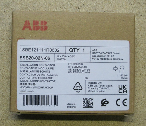 Abb esb 20a contattattore - abb, 20a-02